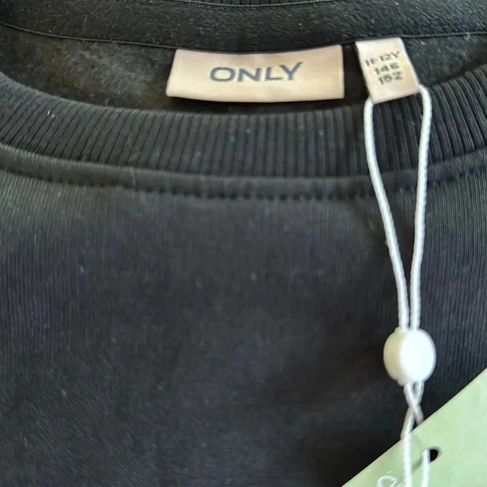 ONLY cotton black sweatshirt size Small and NWT - Picture 5 of 6